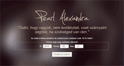 Desktop Screenshot of pearlalexandra.com